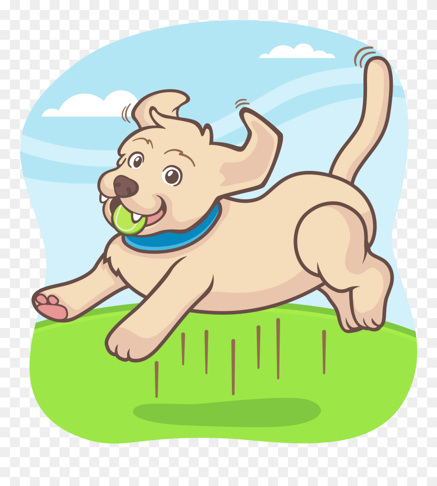 Dog Playing With Ball Clipart Clip Art Black And White - Dog Playing Ball Clipart - Png Download