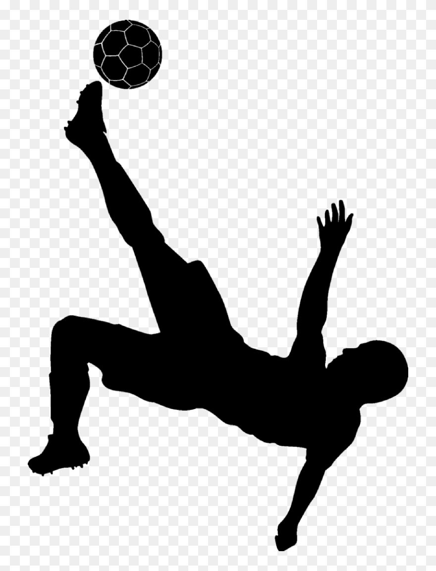 Football Bicycle Kick Wall Decal 2011 Volkswagen Golf - Bicycle Kick Clip Art - Png Download