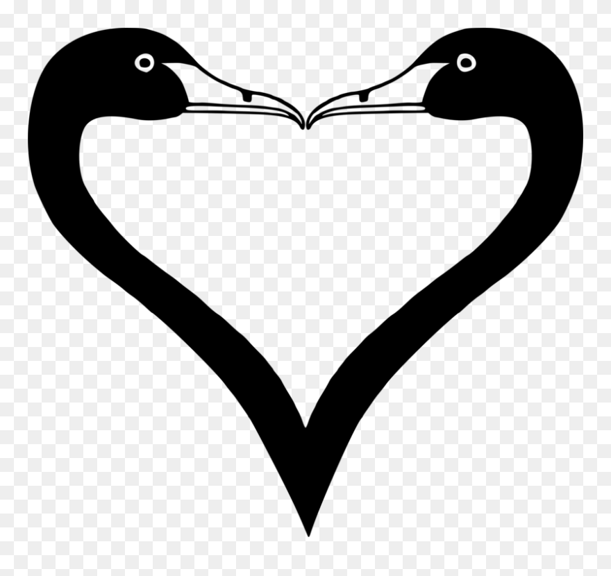 Heart,love,neck - Drawing Duck Clipart