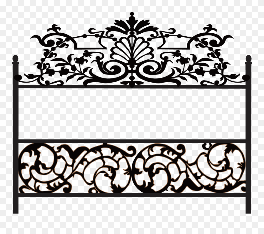 Gate Clip Wrought Iron - Wrought Iron Icon Png Transparent Png