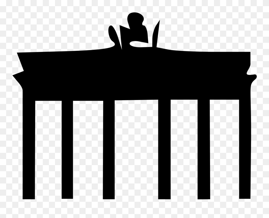 Vector Graphics Of Brandenburg Gate - Brandenburger Tor Symbol .png Clipart