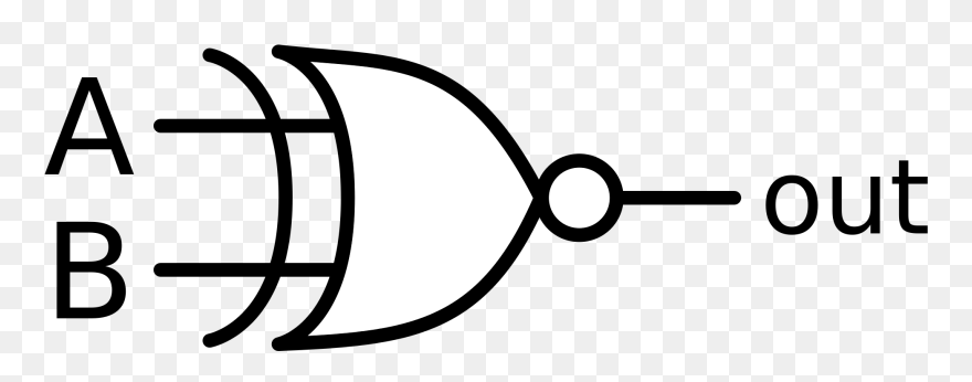 Not Logic Symbol - Logic Gate Png Clipart