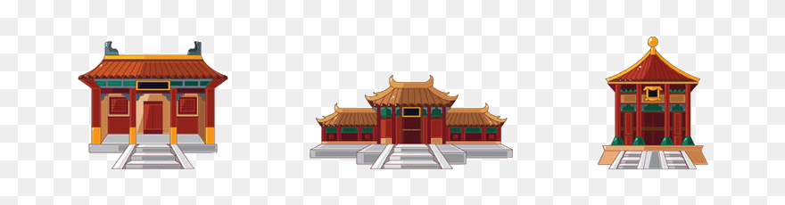 Chinese House Clipart Banner Library Cartoon Stock - Chinese House Cartoon - Png Download