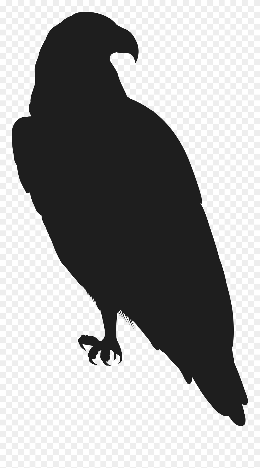 Rose Clip Art - Silhouette Eagle Clipart Png Transparent Png