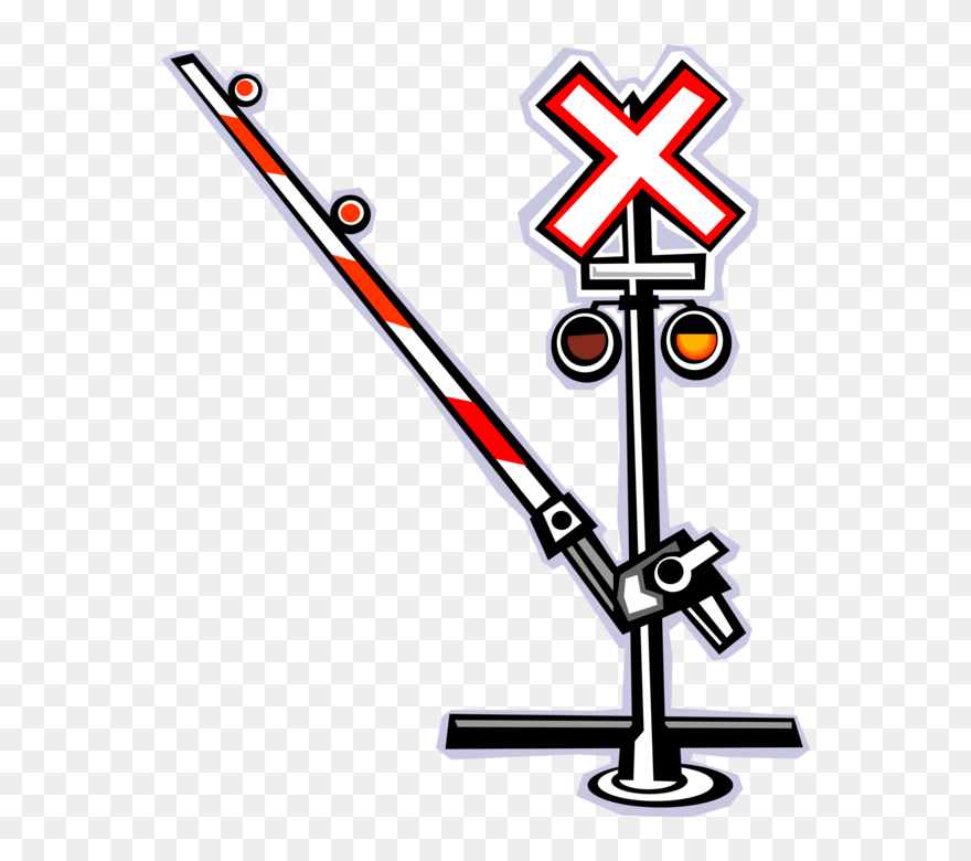 Railroad Crossing Clipart - Png Download