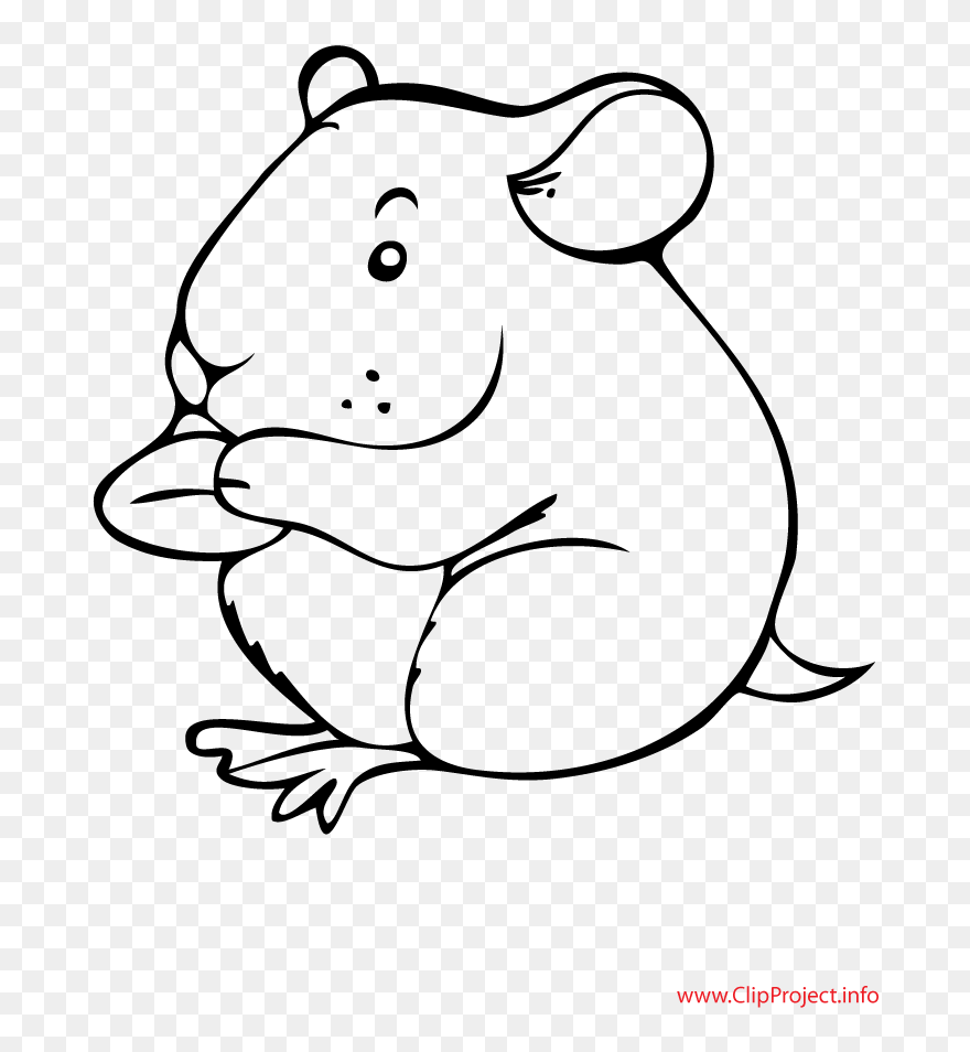 Printable Frames Illustrations Hd - Dibujo De Un Hamster Clipart