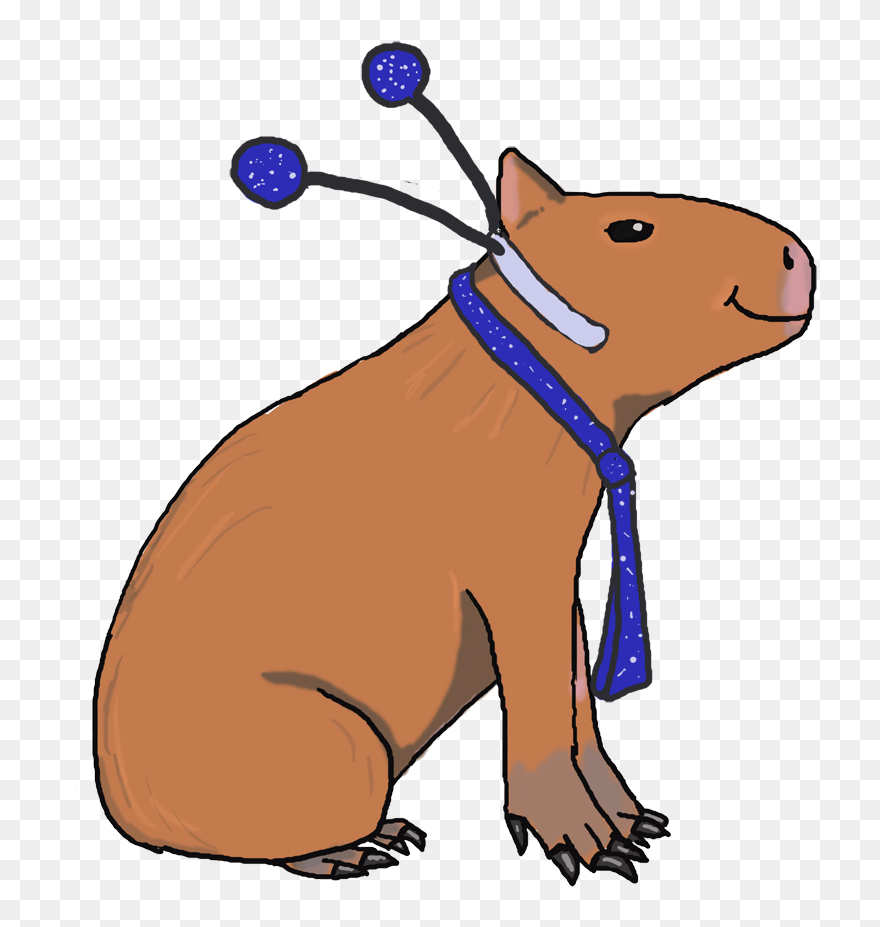 Capybara Clipart Hamster - Stuffed Toy - Png Download