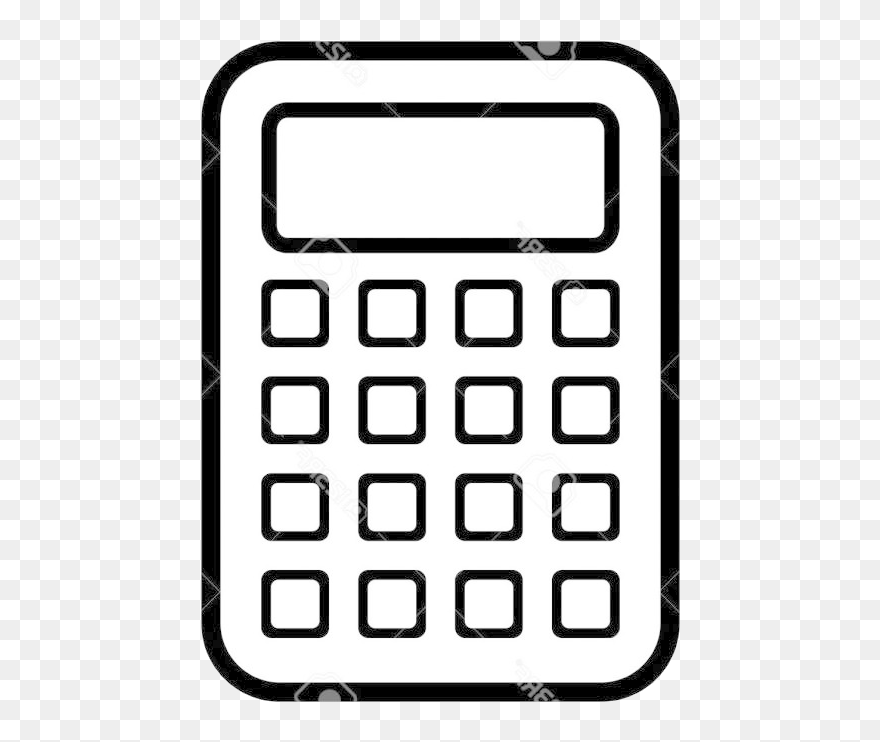 Calculator Clipart Clip Art - Calculator Clipart Black And White Png Transparent Png