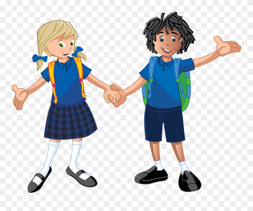 Uniform Clipart Secondary School - Blue School Uniform Clipart - Png Download