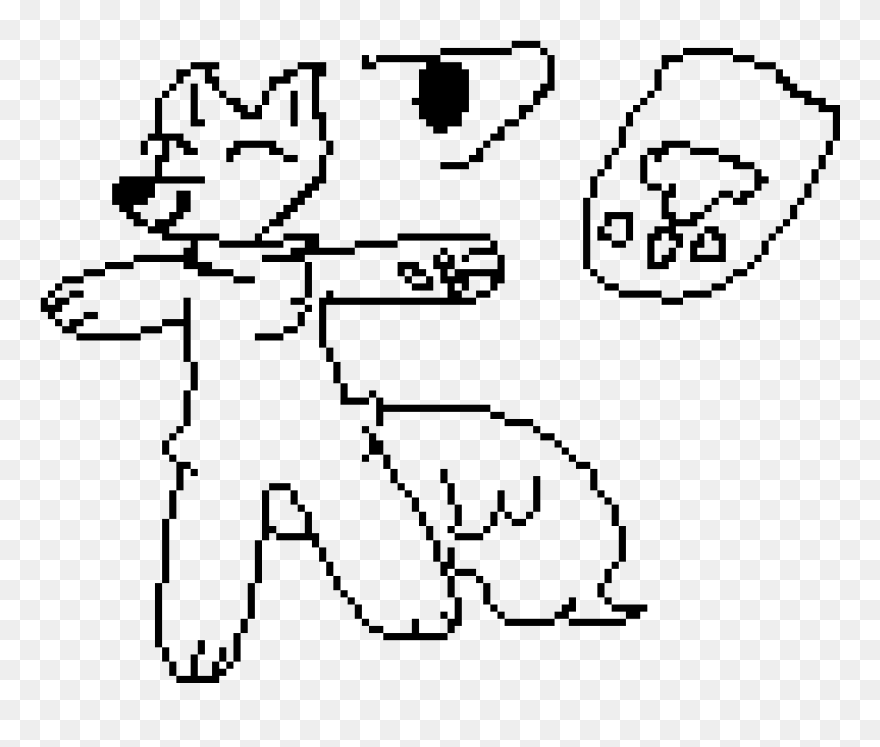 Furry Base Calculator Art- - Line Art Clipart