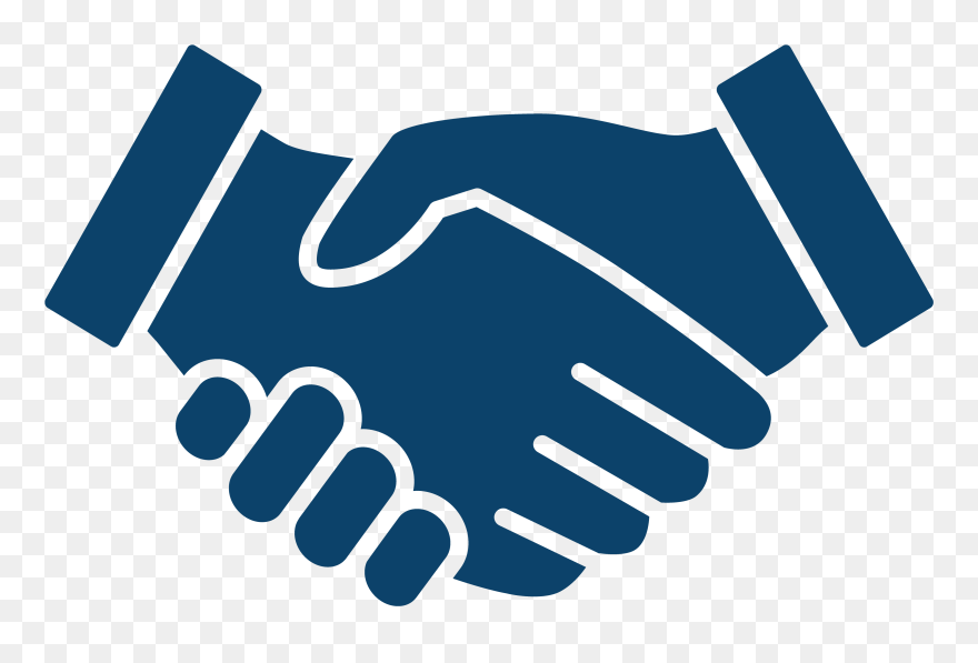 Hand Png Icon - Shaking Hands Logo Png Clipart