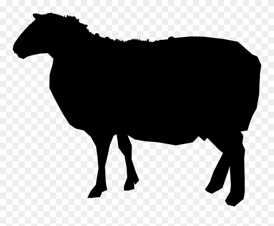Sheep Silhouette Royalty-free - Sheep Silhouette Clipart