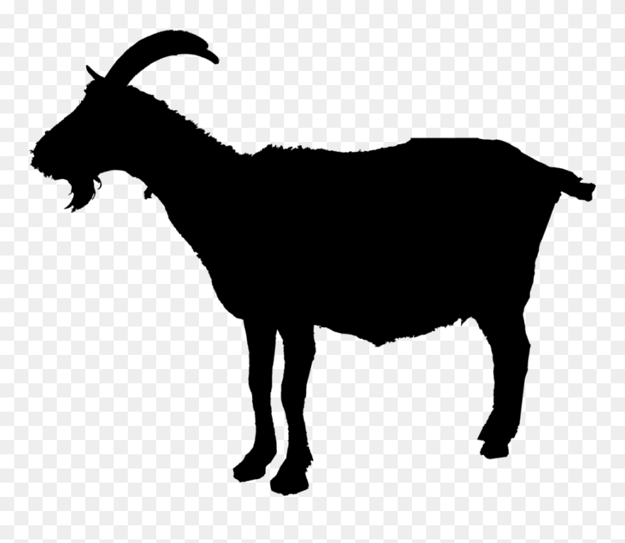 Stock Photography Silhouette Vector Graphics Illustration - Goat On Transparent Background Clipart