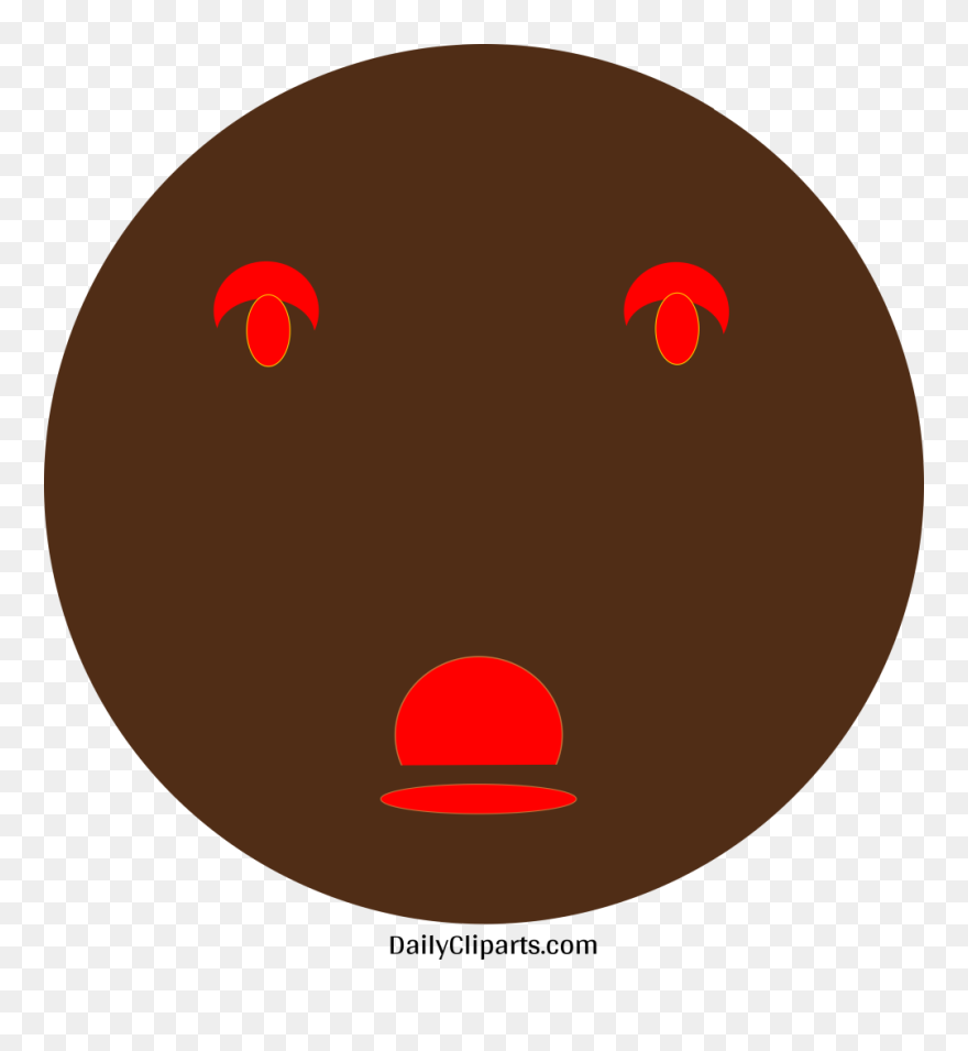 Red Fluorescent Smiley For Whatsapp Facebook Clipart - Circle - Png Download