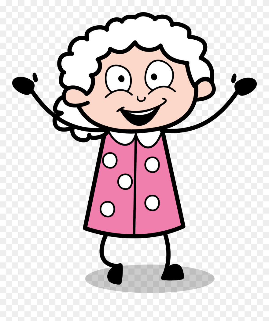 Old Cartoon Granny Clipart
