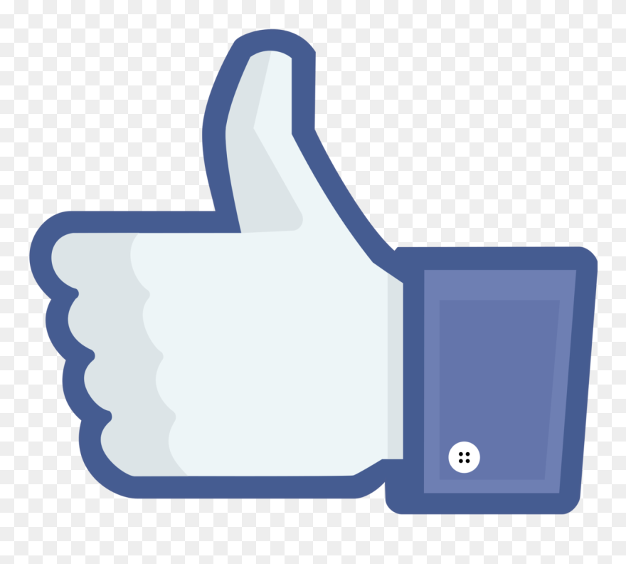 Facebook Like Button Social Media Advertising - Facebook Thumbs Up Left Clipart