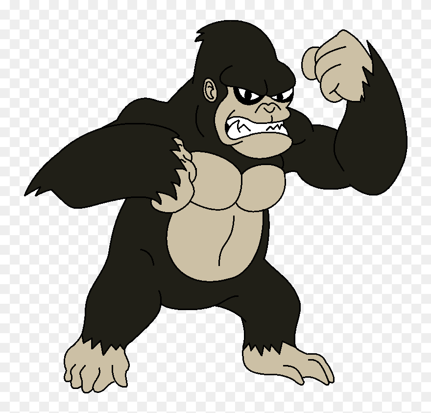 Gorilla Clipart King Kong - King Kong Cartoon Png Transparent Png