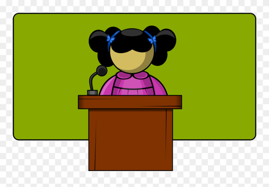 Student Speaker Clipart - Public Speaking Clipart - Png Download