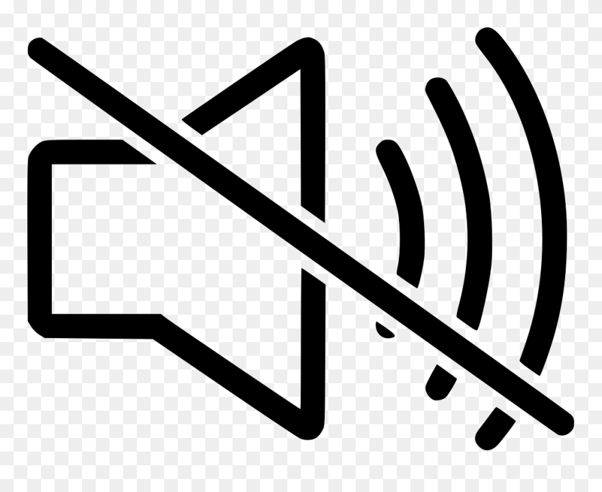 Mute Clipart Black And White - Png Download
