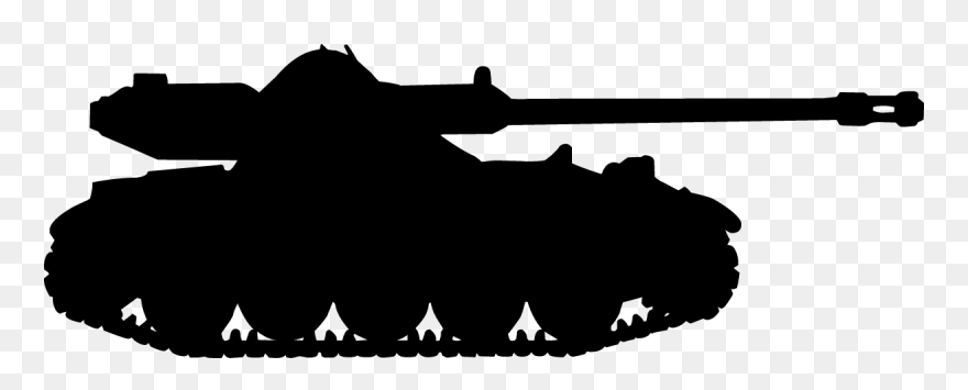 Military Tank Clipart Tools - Tank Silhouette Clipart - Png Download