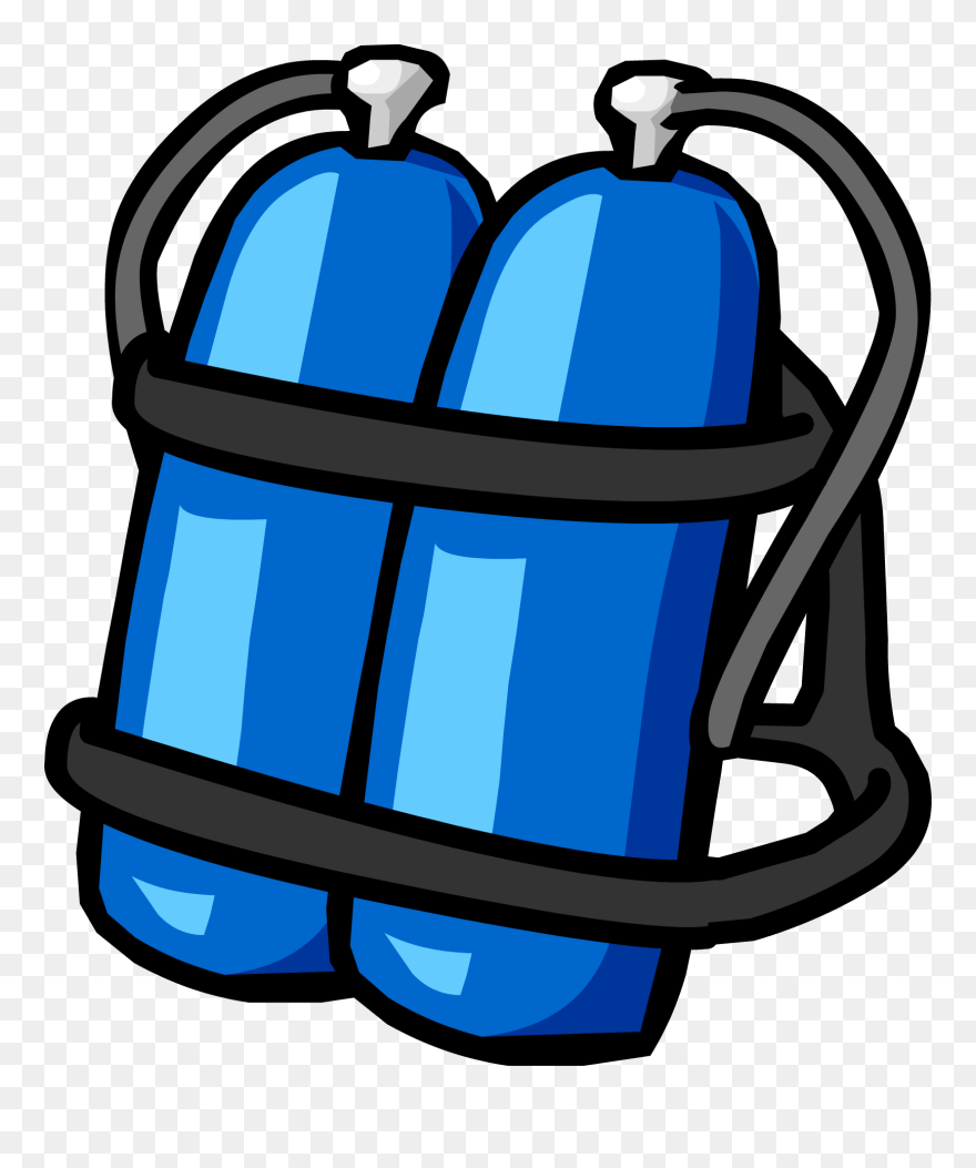 Tank Clipart Defence - Diver Oxygen Tank Clipart - Png Download