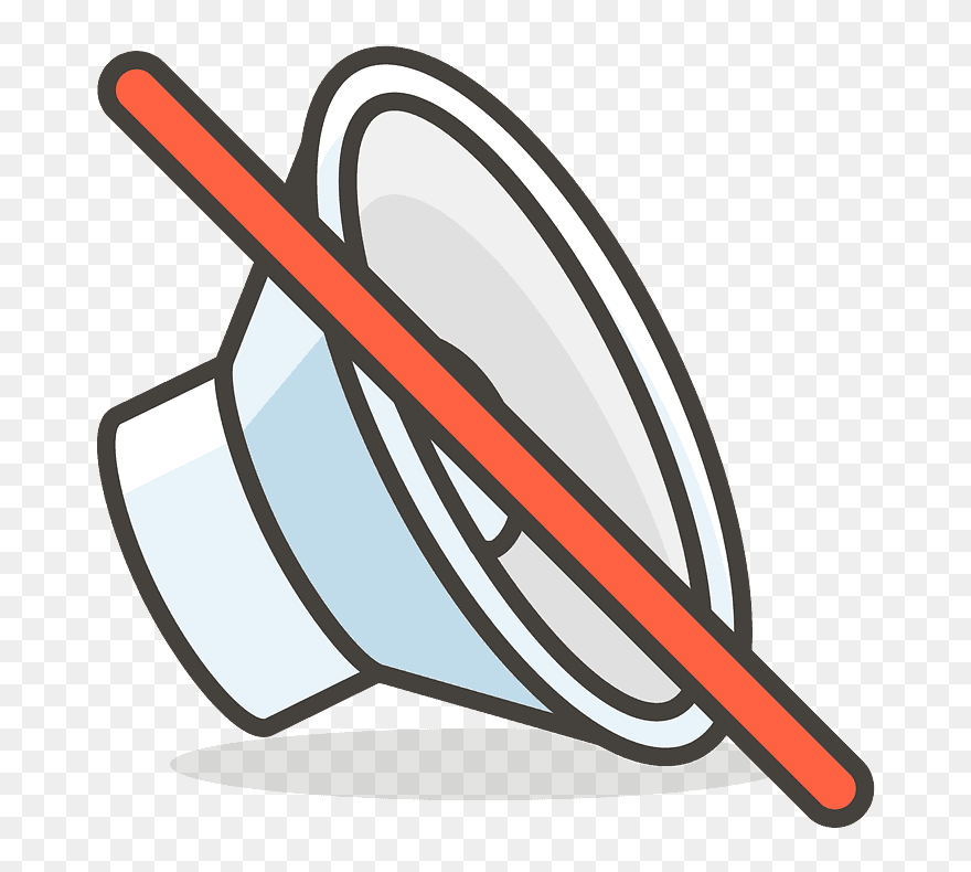 Muted Speaker Emoji Clipart - Altavoz Silenciado Emoji - Png Download