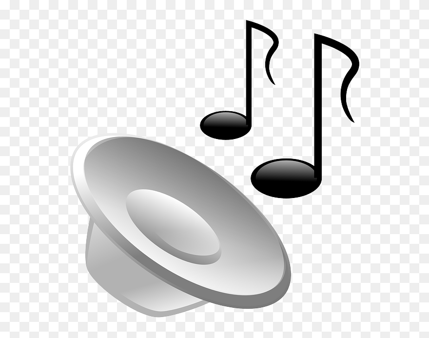 Computer, Music, Speaker, Etiquette, Notes, Gnome, - Music Note Gif Png Clipart