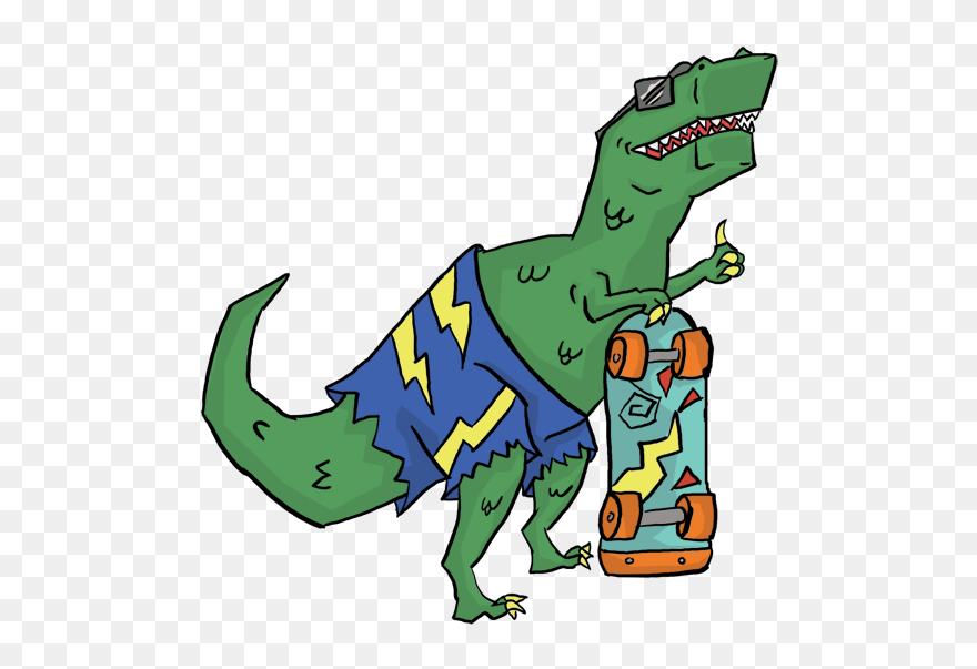 T Rex Clipart With Sun Glasses Clip Art Freeuse Download - T Rex With Sunglasses Png Transparent Png