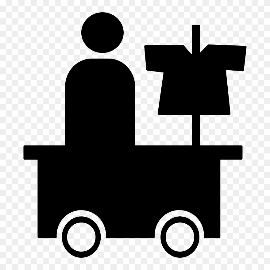 Transparent Street Clipart - Sales Booth Clip Art - Png Download