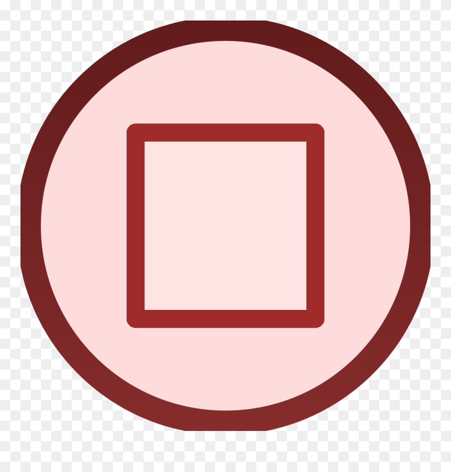 Red Stop Button Plain Icon Svg Clip Arts - Claim Jumper Restaurants - Png Download
