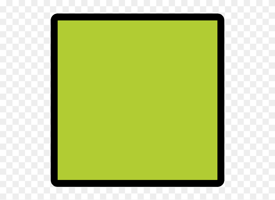 Green Square Emoji Clipart - Png Download