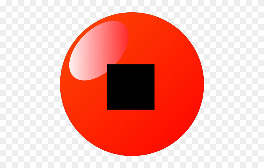 Stop Button Red Svg Clip Arts - Estrella Negra Fondo Rojo - Png Download