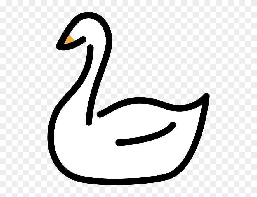 Swan Emoji Clipart - Emoji - Png Download