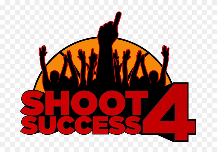 Form Shooting Basketball Clipart Vector Black And White - Poster On Shoot Of Success - Png Download