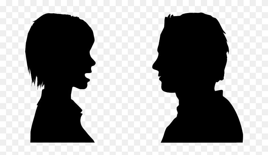 Speaking People Clipart - Clipart People Talking Transparent - Png Download