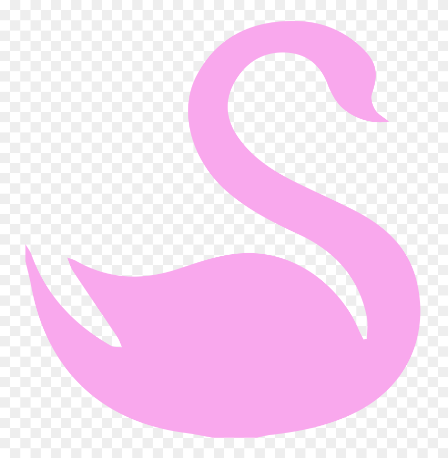 Swan Png Background - Pink Swan Transparent Clipart