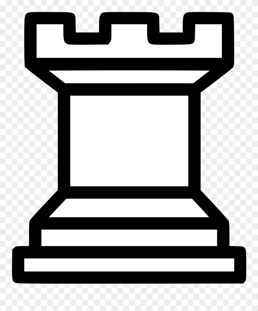 White Rook Chess Piece Clipart