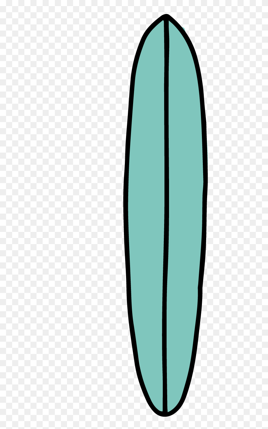Transparent Surfboard Longboard Transparent & Png Clipart - Surfboard