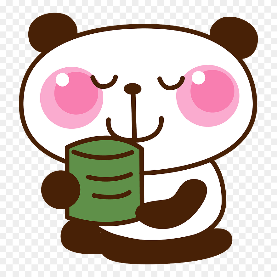 Giant Panda Tea Animal Clipart - ティー タイム イラスト 無料 - Png Download
