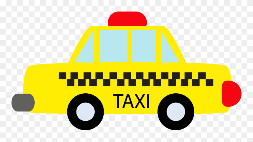 Taxi Silhouette At Getdrawings - Taxi Cab Clipart - Png Download