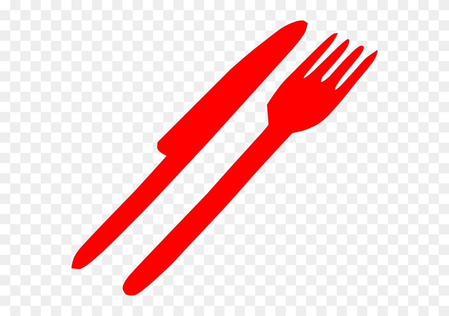 Blue Fork Knife Clipart - Png Download