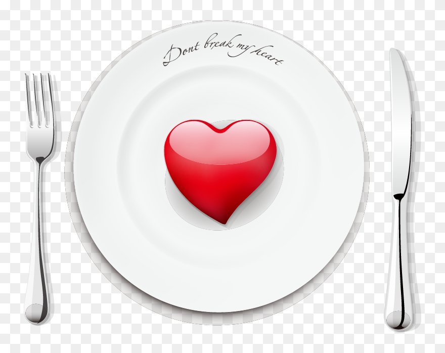 Vector Spoon Heart - Png Clipart Heart Shaped Plate Png Transparent Png