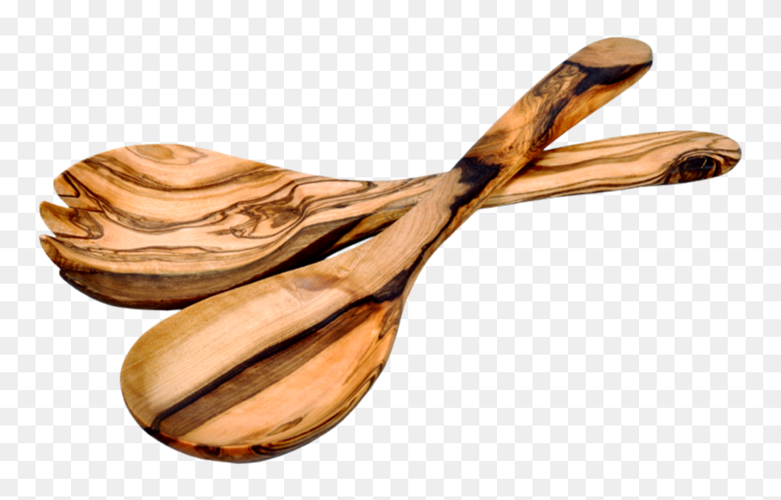 Wood Spoon Png - Wooden Spoon Set Png Clipart