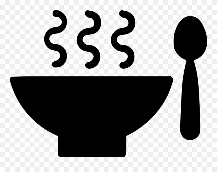Soup Clipart Spoon - Bowl - Png Download
