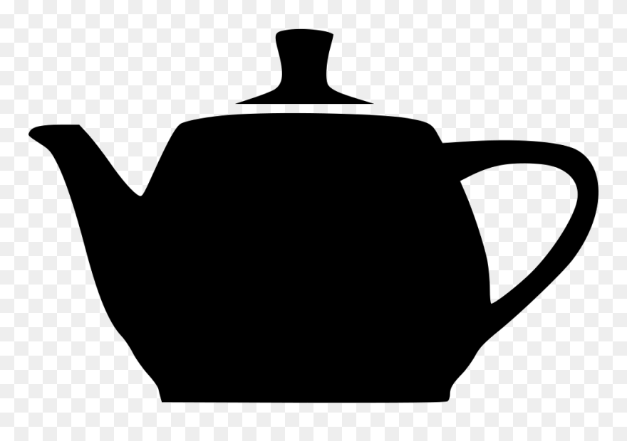 Utah Teapot Kettle Silhouette - Silhouette Kettle Clipart