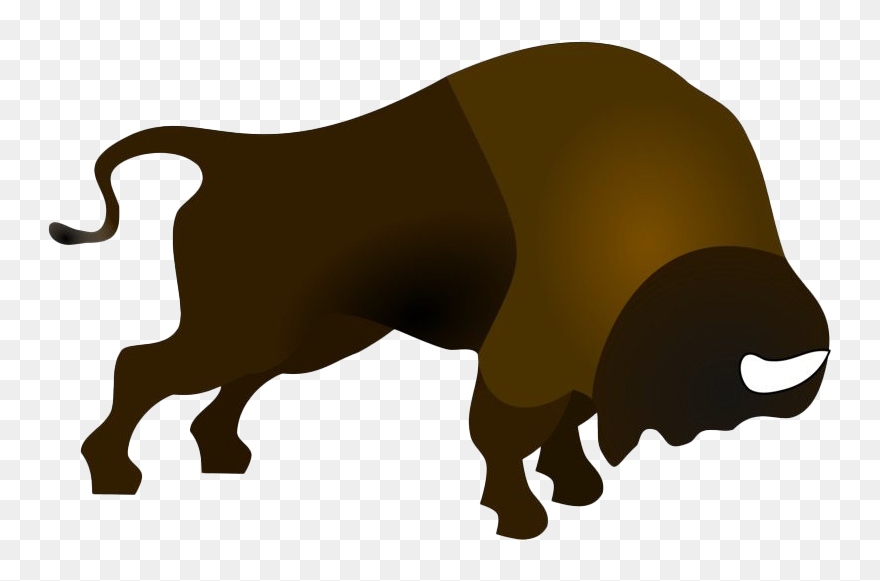 Clip Art , Png Download - Cartoon All Black Bison Png Transparent Png