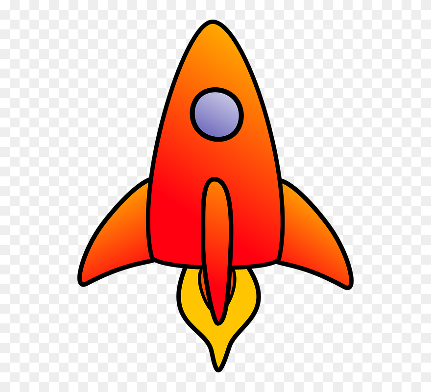 Cartoon Rocket Ship Clipart