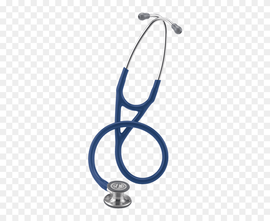 Transparent Stethoscope Embroidered - Littmann Cardiology 4 Navy Blue Clipart