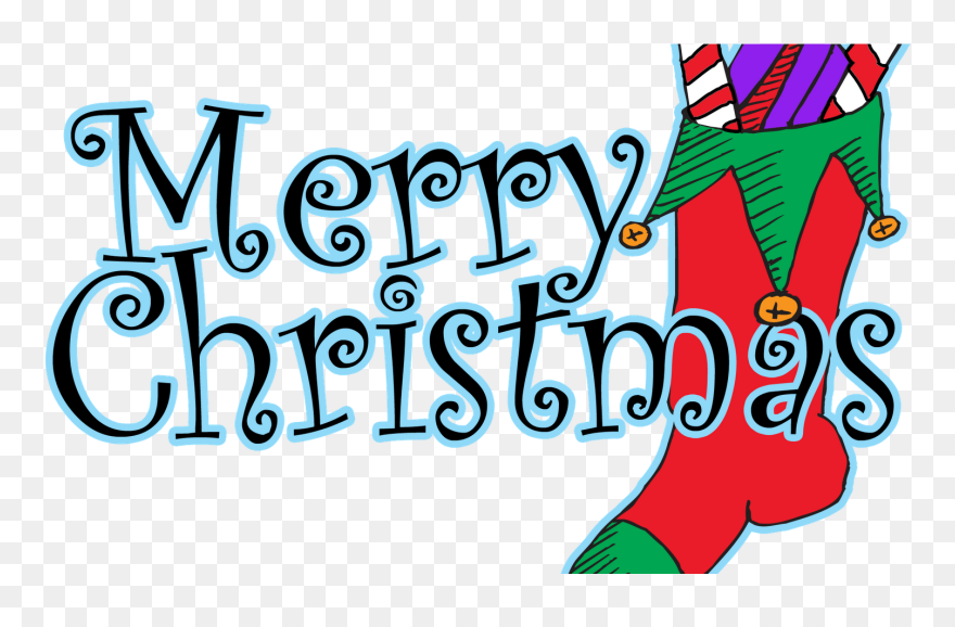 Merry Christmas Clip Art Png In Addition To Christmas - Happy Christmas Clipart Transparent Png