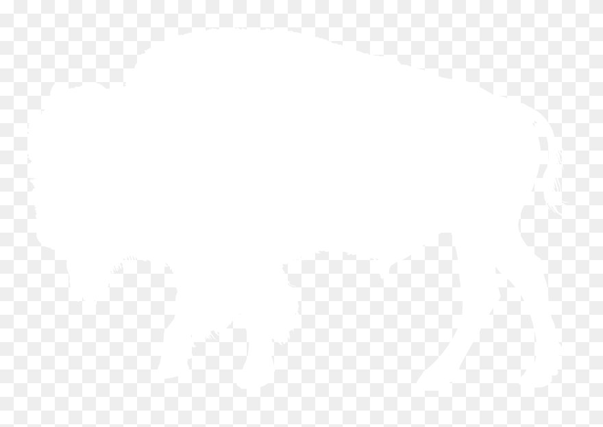 Bison Clipart Black And White - Silhouette Native American Stencils - Png Download